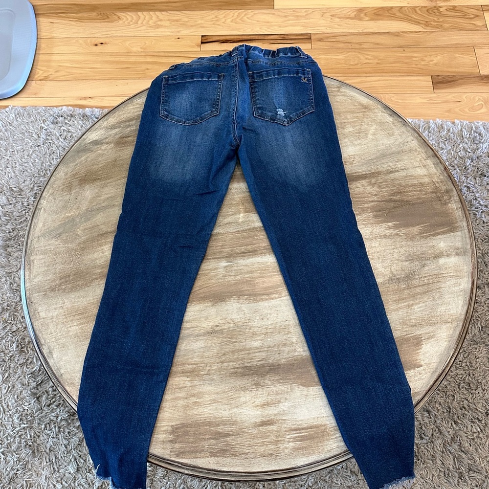 GRACE & LACE skinny JEANS/JEGGINGS sz SMALL pull on elastic waist